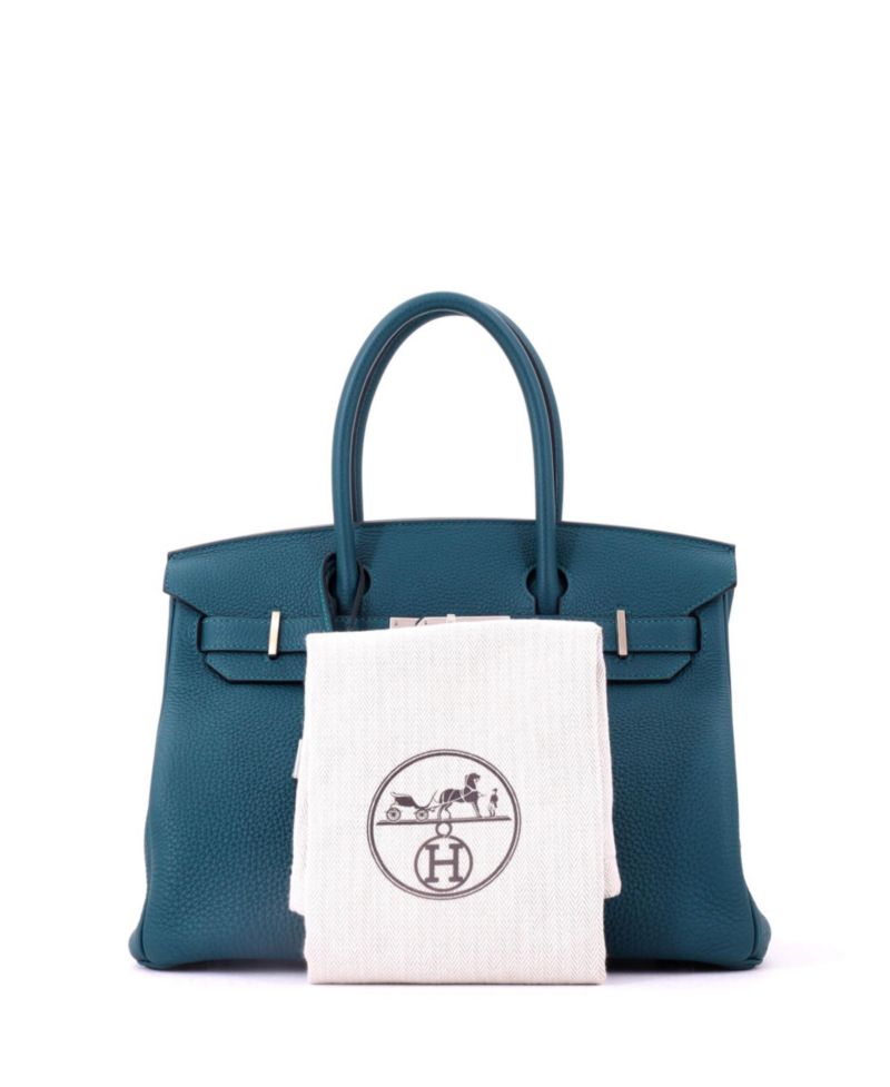 Birkin 25 Handbag Green Swift with Palladium Hardware
