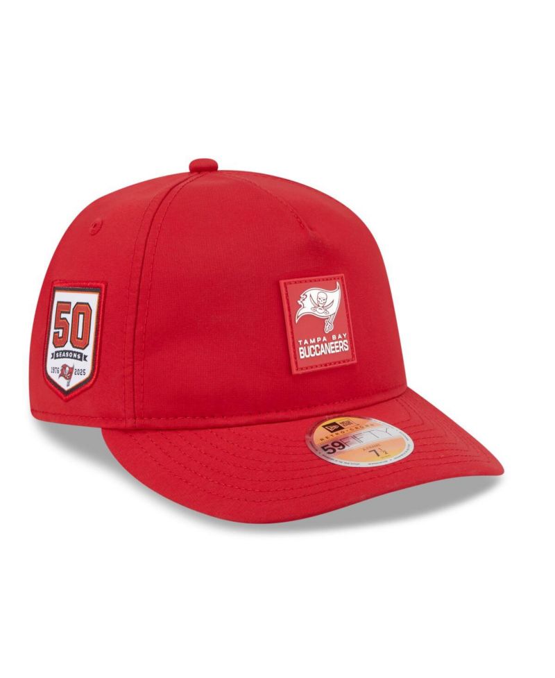 Men's Red Tampa Bay Buccaneers 2025 Sideline Retro Crown 59FIFTY Fitted Hat