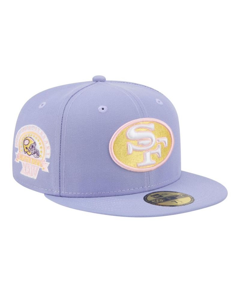 Men's Light Purple San Francisco 49ers Lavender Bloom 59FIFTY Fitted Hat