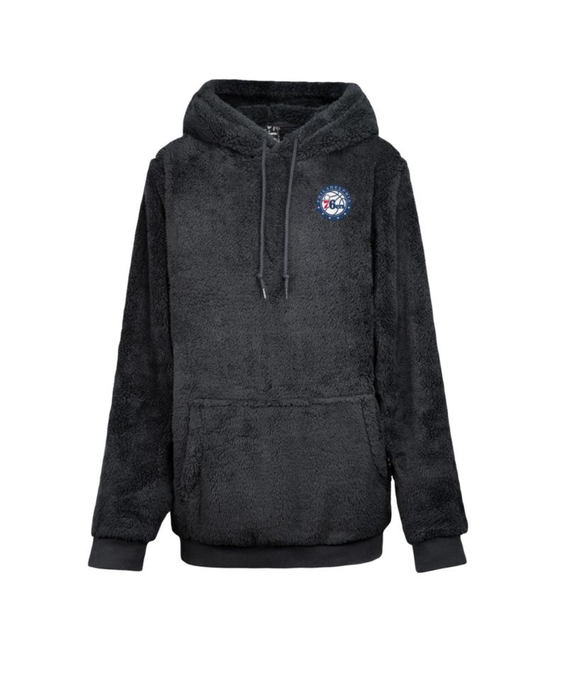 Men's and Women's The Best Hoodie in the World Black Philadelphia 76ers Oversized Lounge Pullover Hoodie