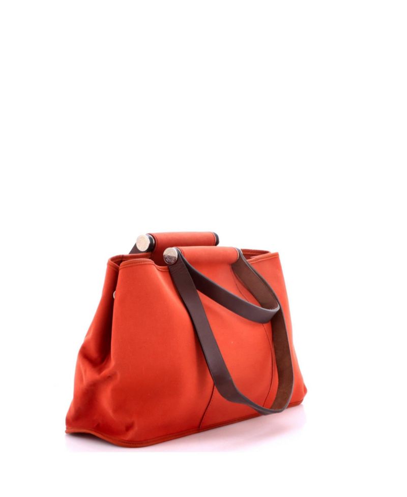 Pre-Owned Hermes 39 Cabag Elan Toile and Leather