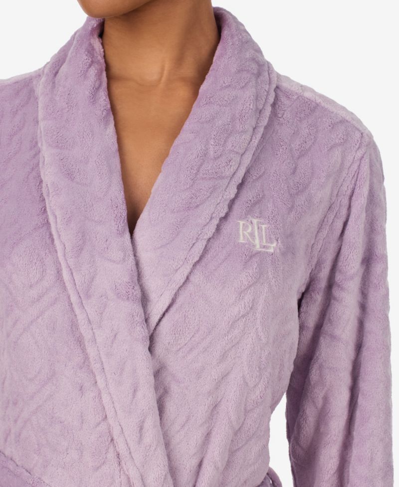 Women's Self-Tie Belt Short Robes
