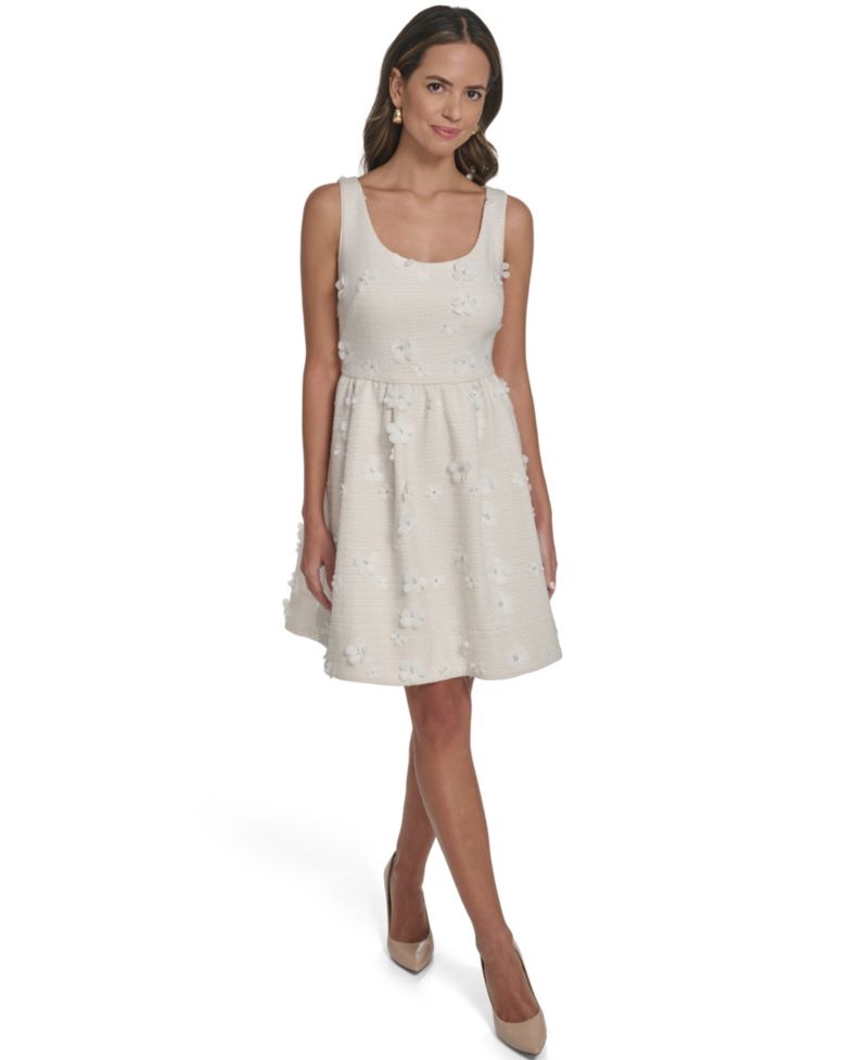 Petite Scoop Neck Short Dress