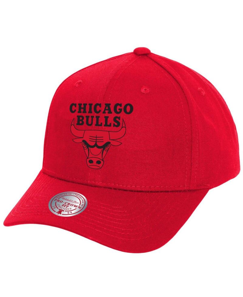 Men's Red Chicago Bulls Fire Red Pro Crown Snapback Hat
