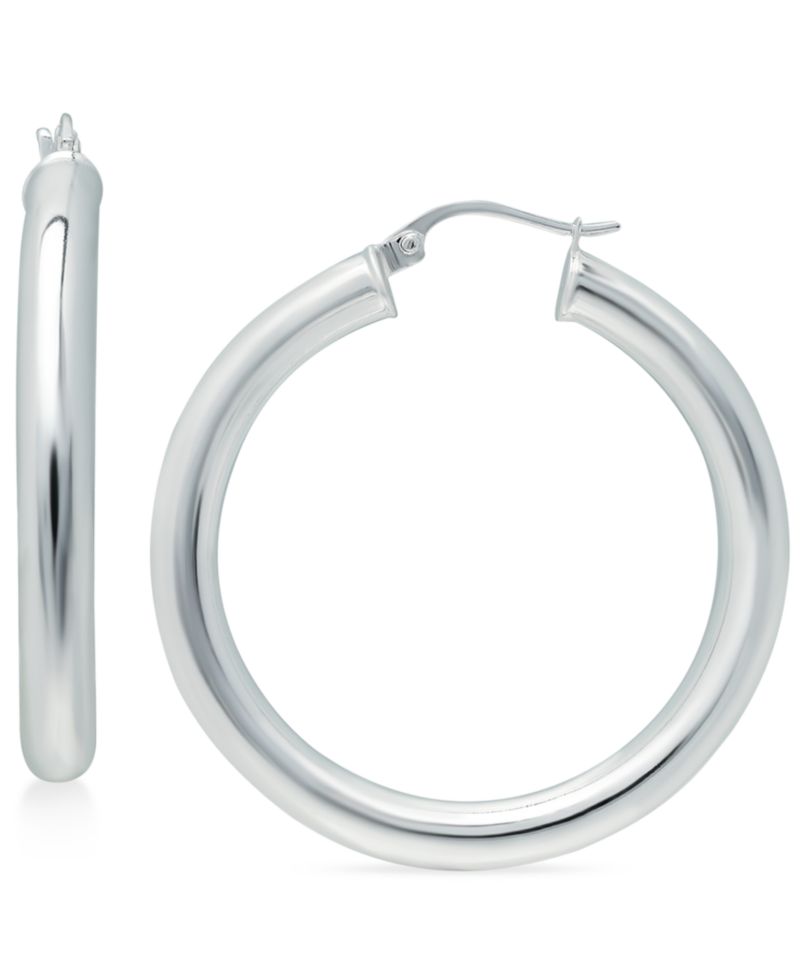 Polished Hoop Earrings