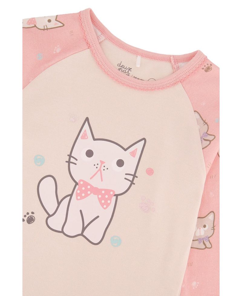 Little and Big Girl (6 - 12) Cotton Two-Piece Pajama Set