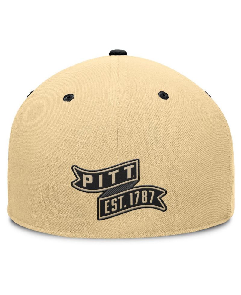 Men's Khaki/Black Pitt Panthers Balance Fitted Hat