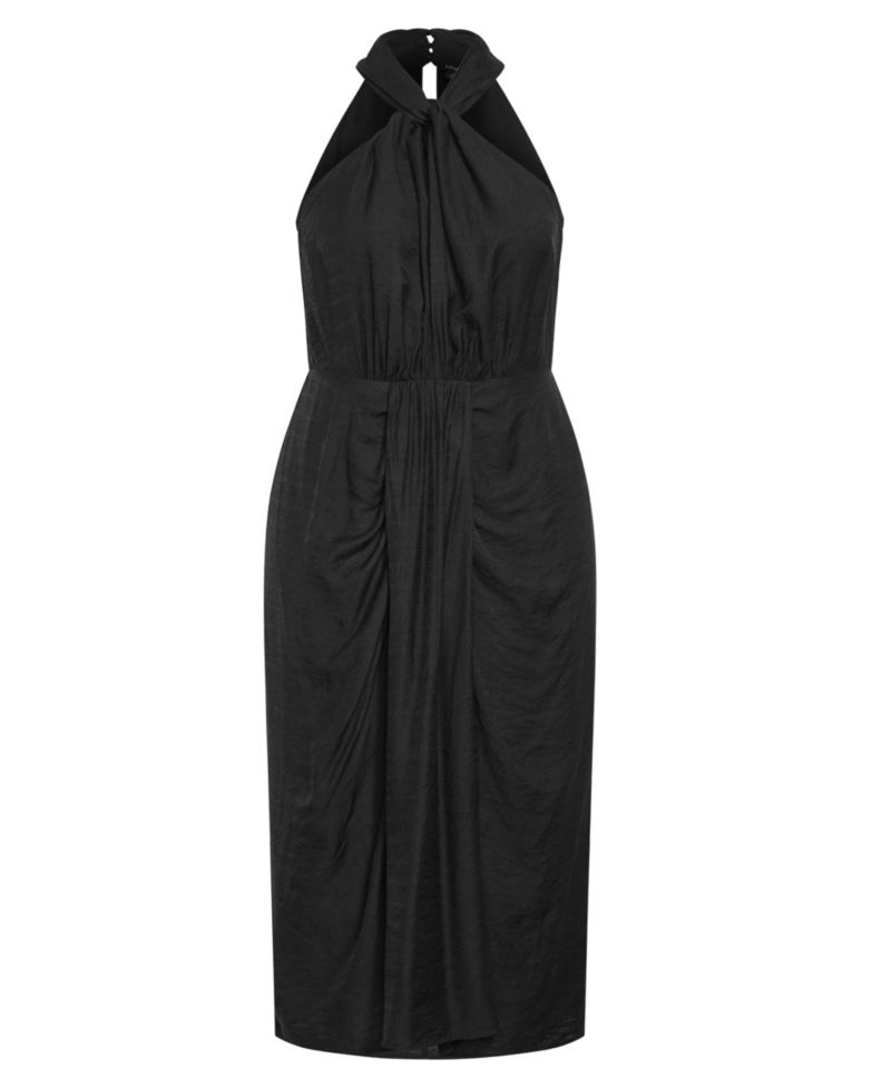 Women's Briella Halter Twist Front Midi Dress
