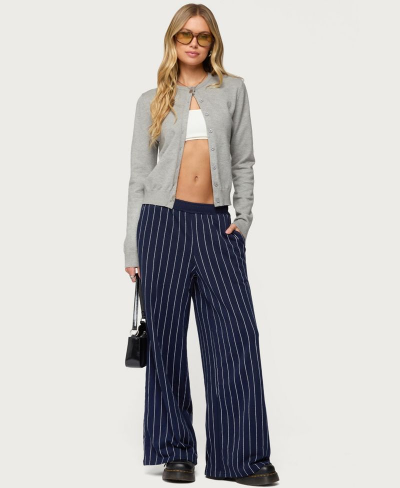 Women's Mercer Pinstripe Wide Leg Sweatpants