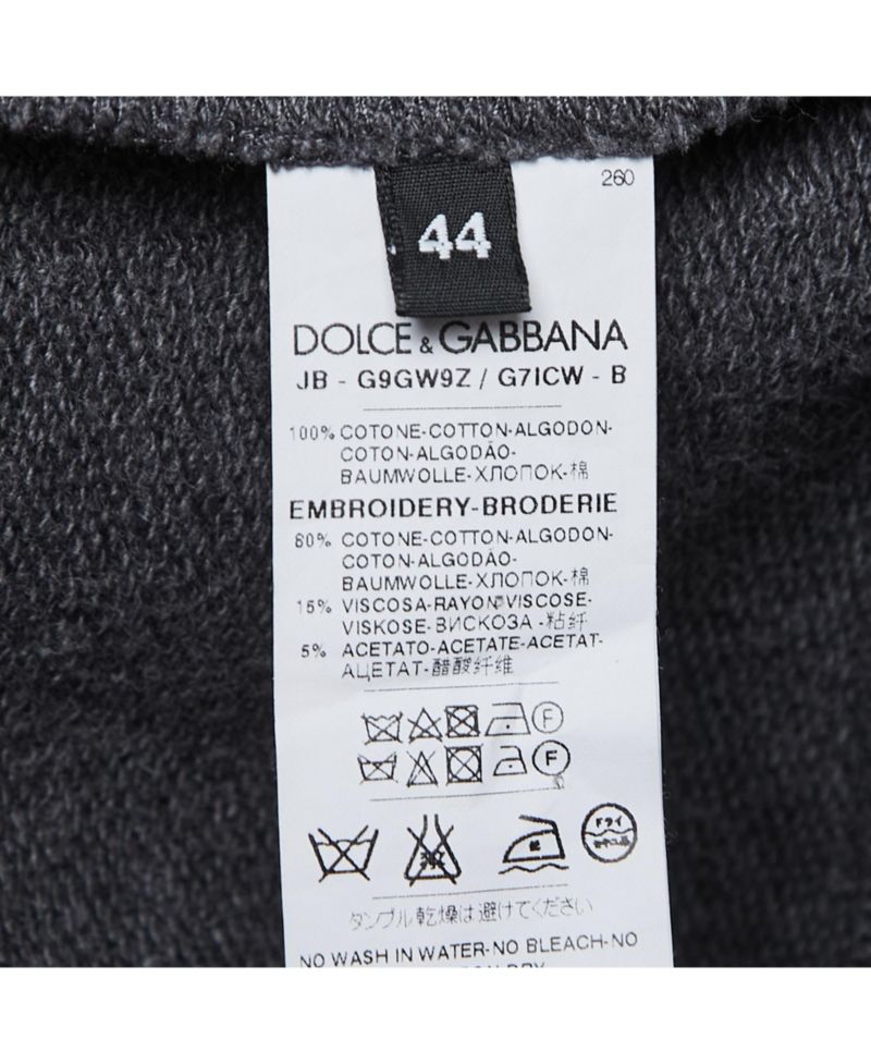 Men's Grey Cowboy Patch Cotton Hoodie
