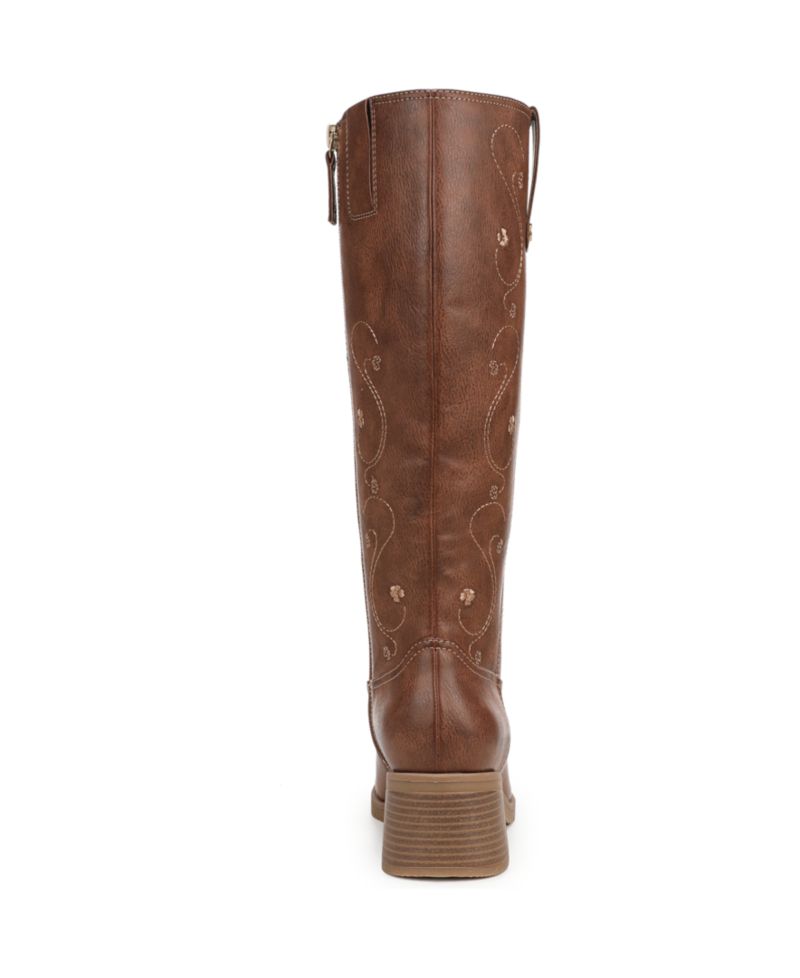 Women's Joplin Block Heel Riding Tall Boots, Regular & Wide Calf