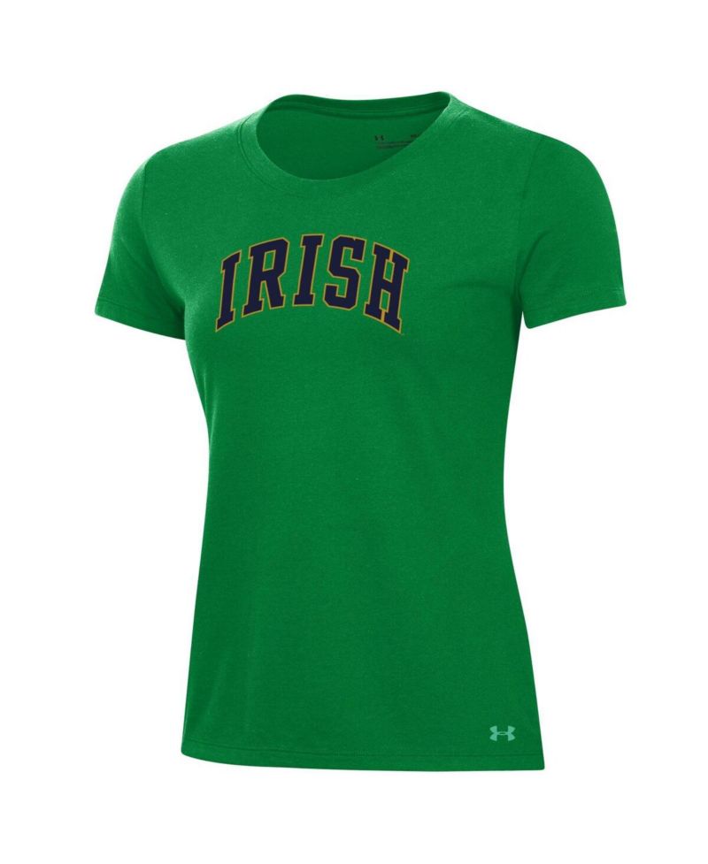 Women's Green Notre Dame Fighting Irish Essentials 2-Hit Performance T-Shirt