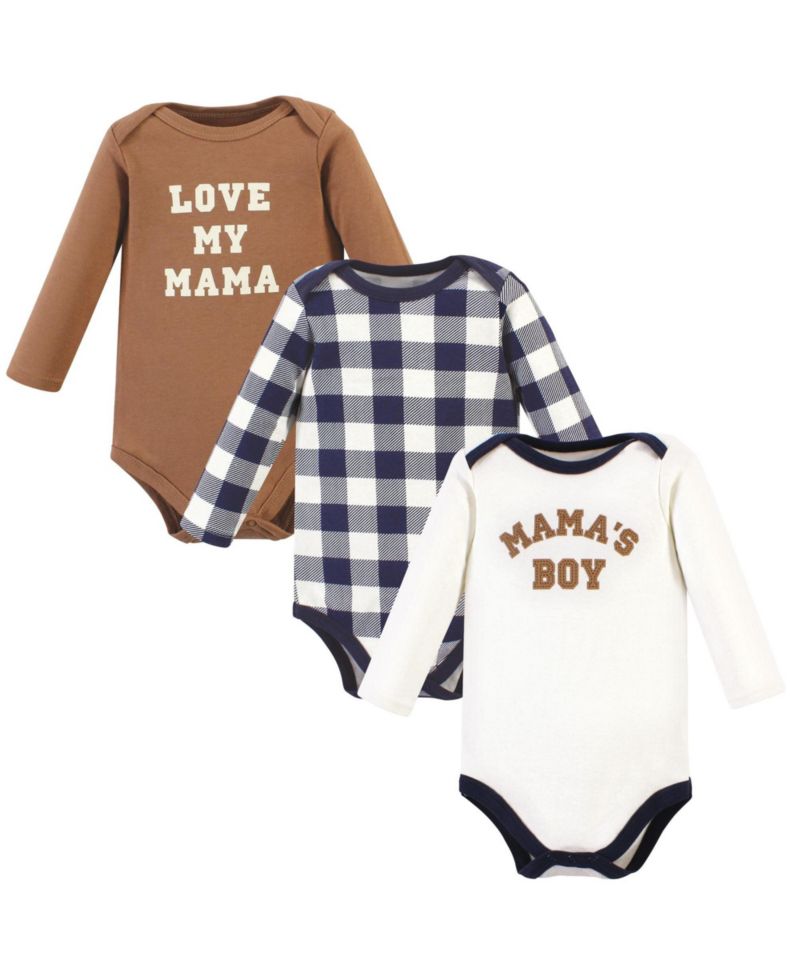 Коричневый Тёмно-синий Mamas Boy 3 Pack