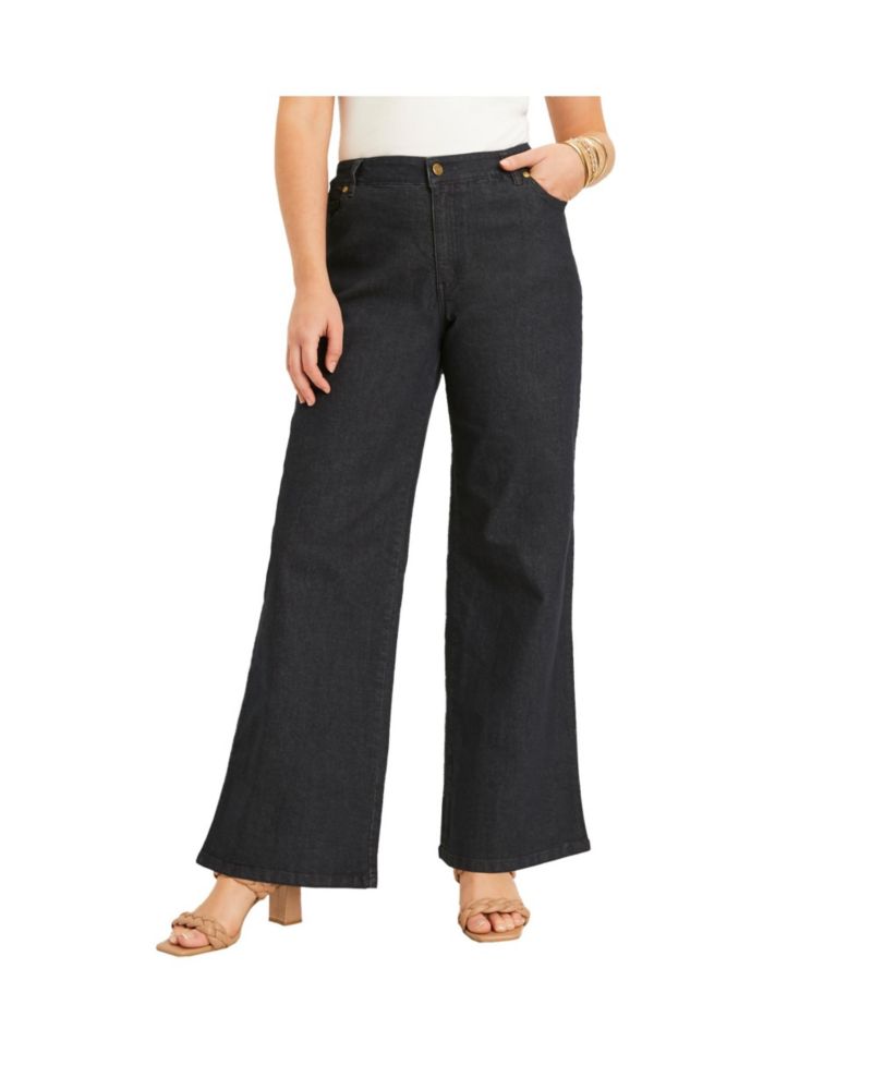 Women's June and Vie June Fit Wide-Leg Jeans