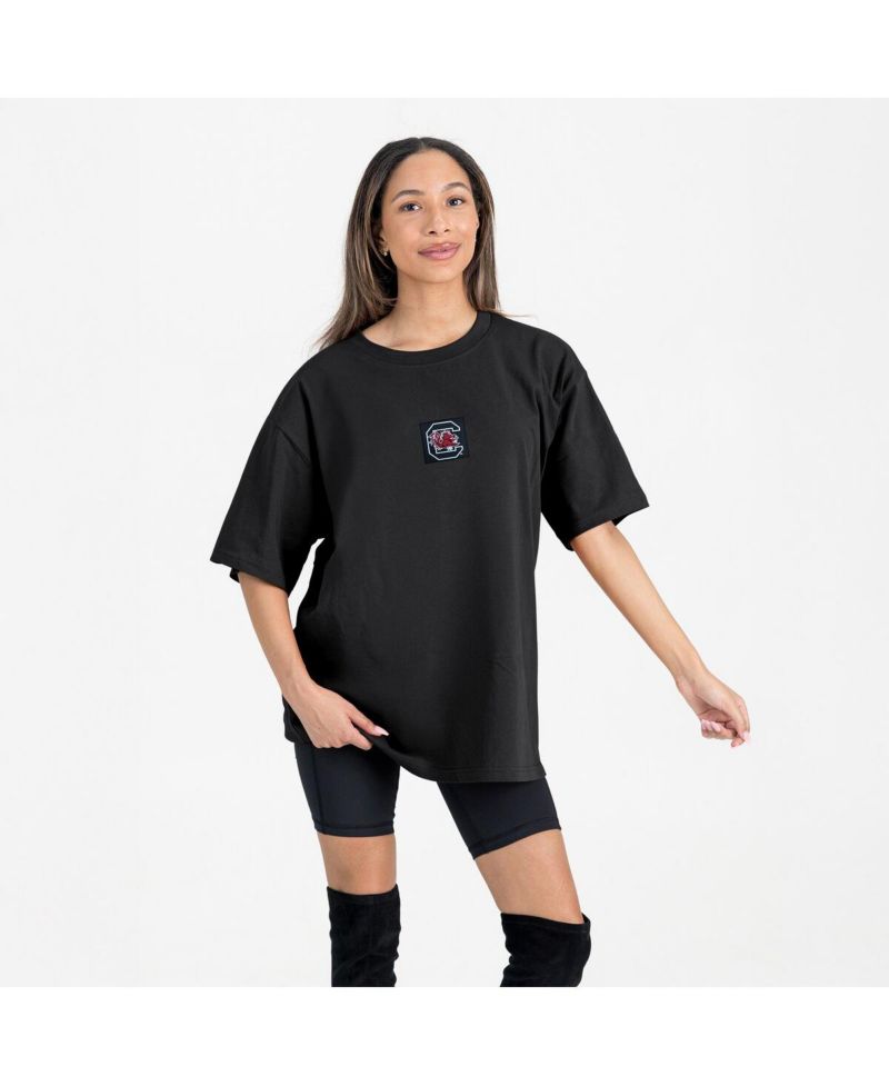 Women's Black South Carolina Gamecocks Oversized Back at Ya T-Shirt