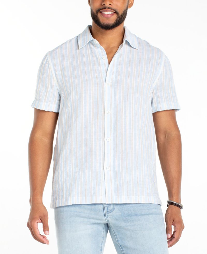 Men's Short-Sleeve Button-Up Shirt