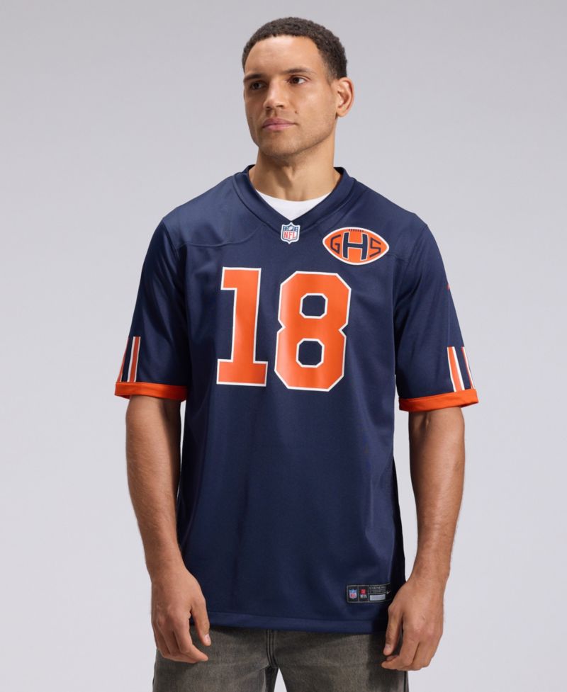 Men's Caleb Williams Navy Chicago Bears 2026 Rivalries Collection Game Jersey