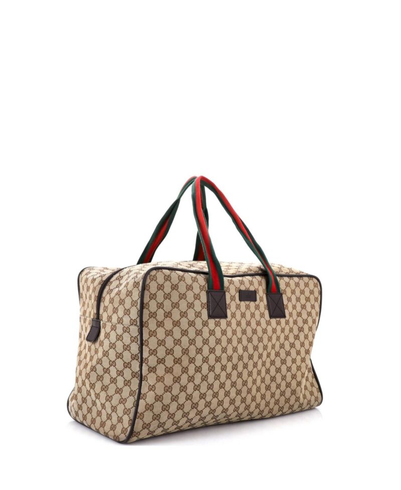 Large Web Carry On Duffle Bag GG Canvas