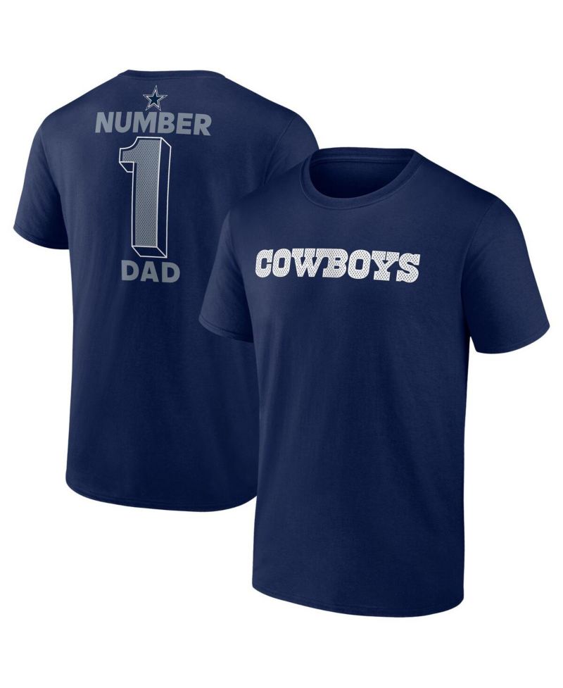 Men's Navy Chicago Bears Big & Tall Number One Dad T-Shirt