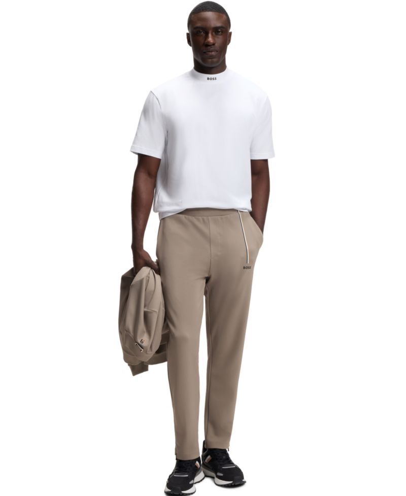 Men's Mock-Neck Relaxed-Fit T-Shirt