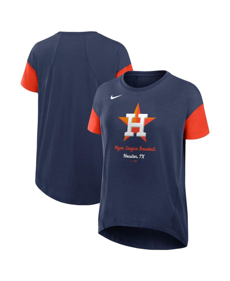 Women's Navy Houston Astros Flowy Fashion T-Shirt