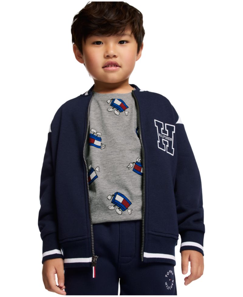 Boys' 2T-7 Collegiate Varsity Zip-Front Jacket