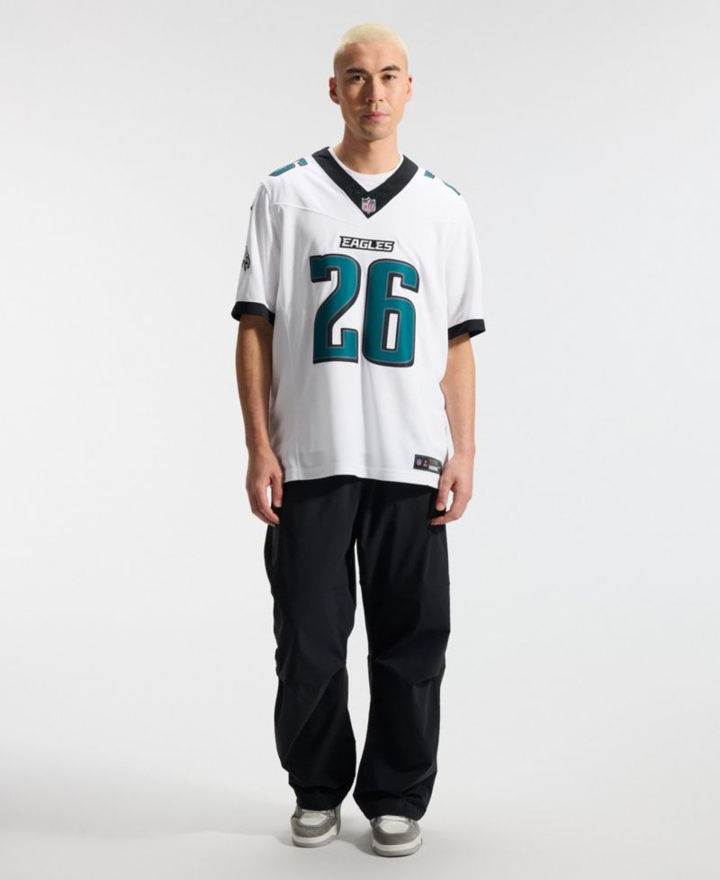 Men's Saquon Barkley White Philadelphia Eagles Vapor F.U.S.E. Stitched Limited Jersey