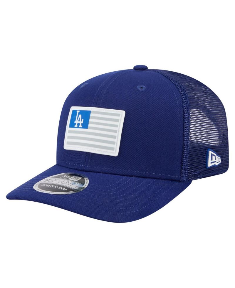 Men's Royal Los Angeles Dodgers Flag 9SEVENTY COOLERA Stretch-Snap Hat