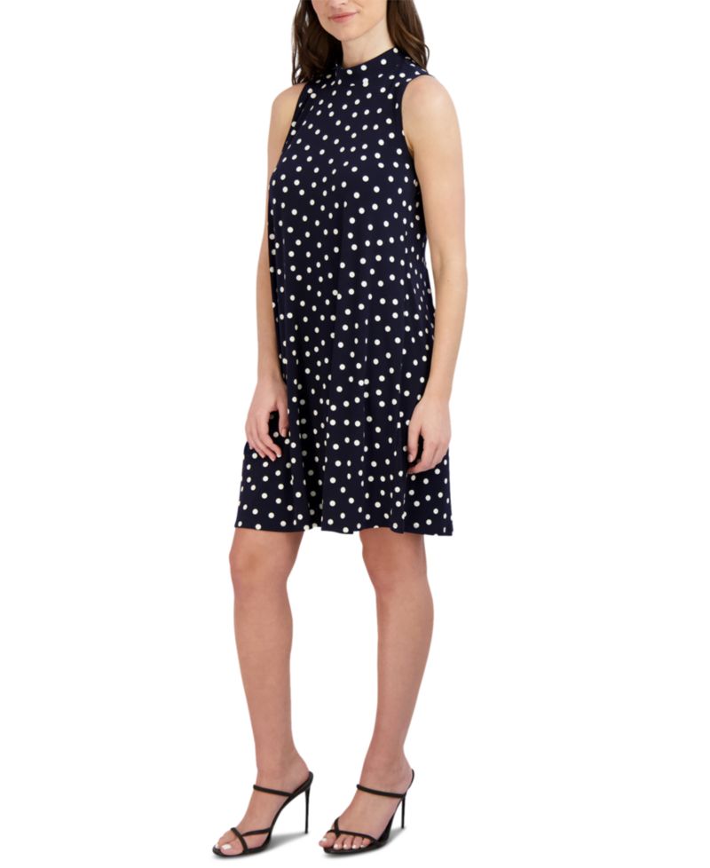 Petite Bow-Back Trapeze Dress