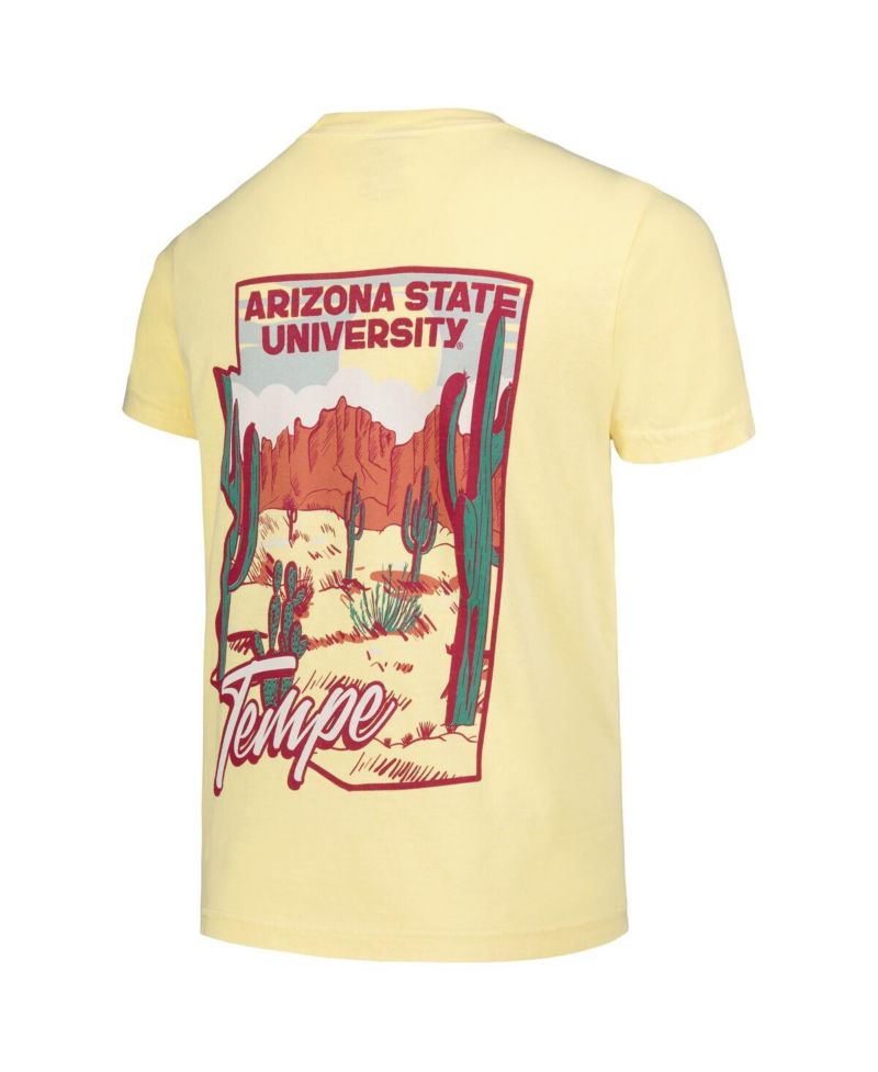 Big Boys and Girls Gold Arizona State Sun Devils Hyperlocal Comfort Colors T-Shirt
