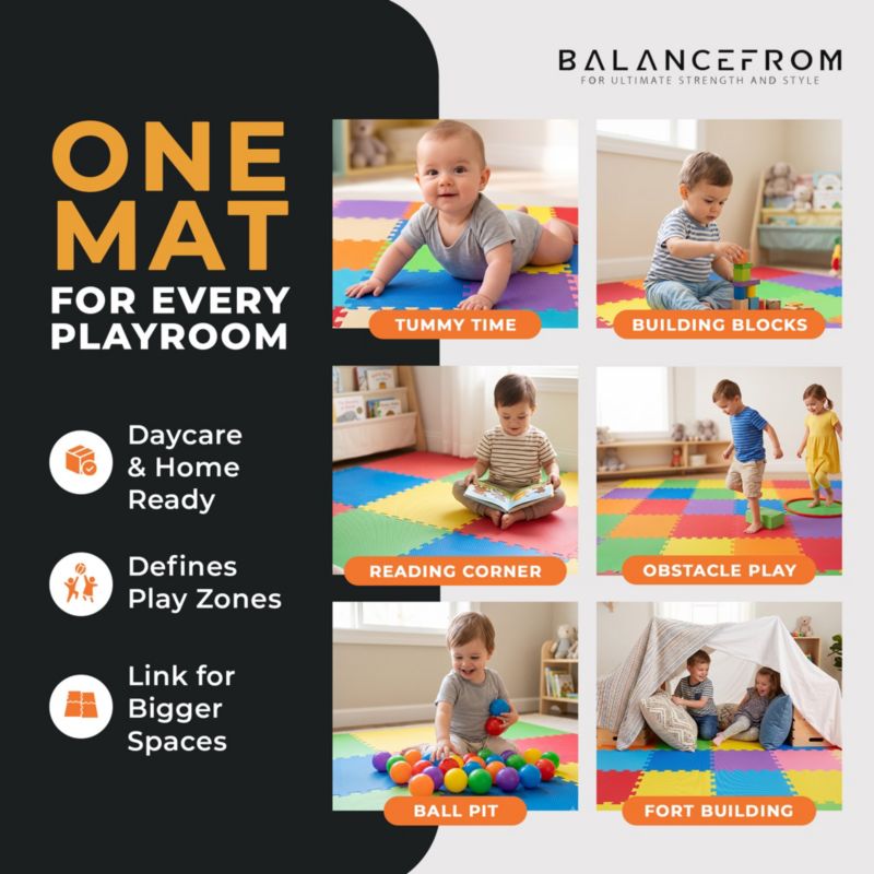 Thick Interlocking Puzzle Foam Exercise Play Mats