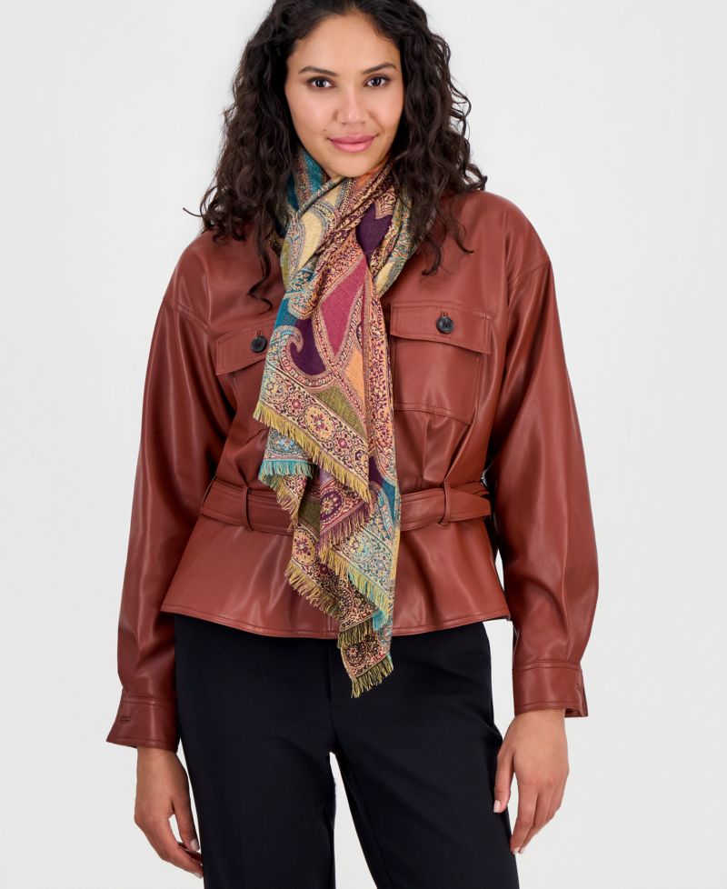 All Over Paisley with Lurex Scarf