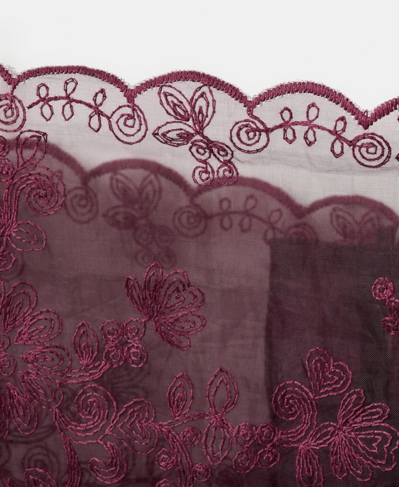 Women's Embroidered Sheer Top