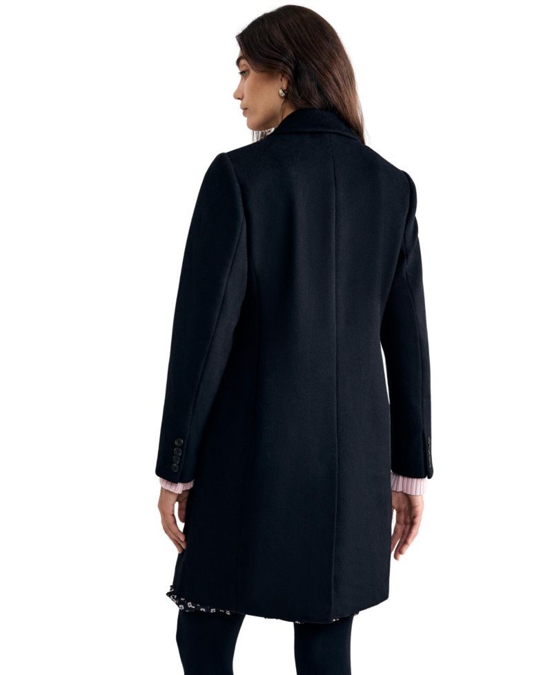 Women's Lydia Wool-Blend Structured Mid-Length Coat