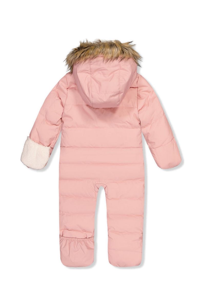 Baby Girl Snug One Piece Snowsuit Adapted for Car Seats Pale Dusty