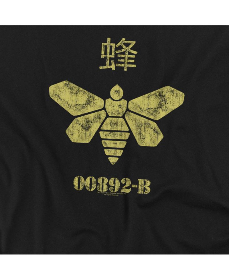 Men's Methylamine Barrel Bee Graphic Long-Sleeve Crewneck Sweatshirt