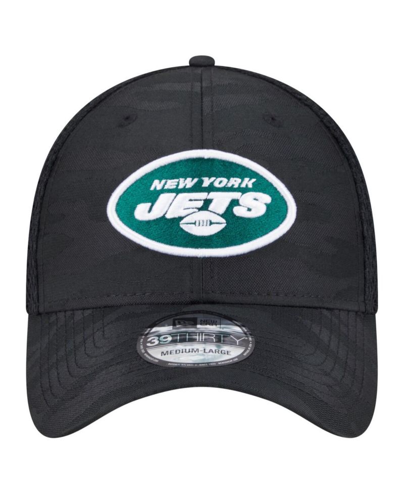 Men's Black New York Jets Active Camo 39THIRTY Flex Hat