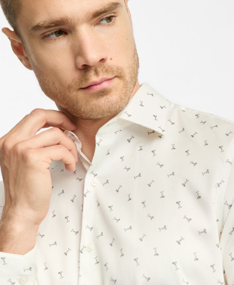 Men's Slim-Fit Martini Dress Shirt