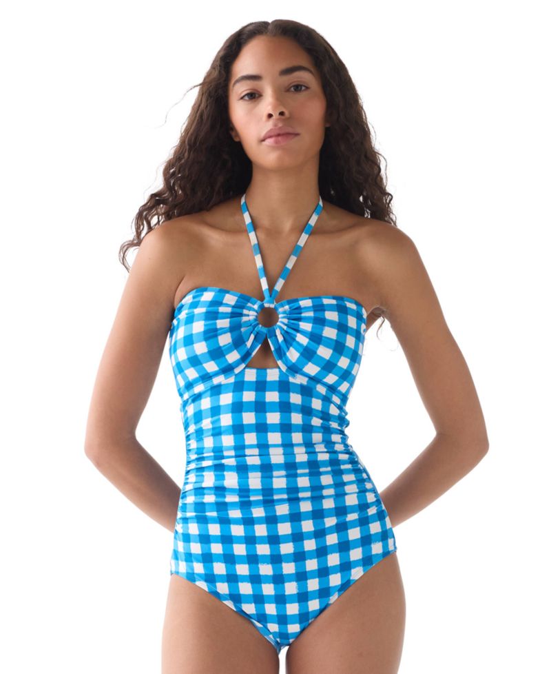 Women's Bandeau Neck One-Piece Swimsuit