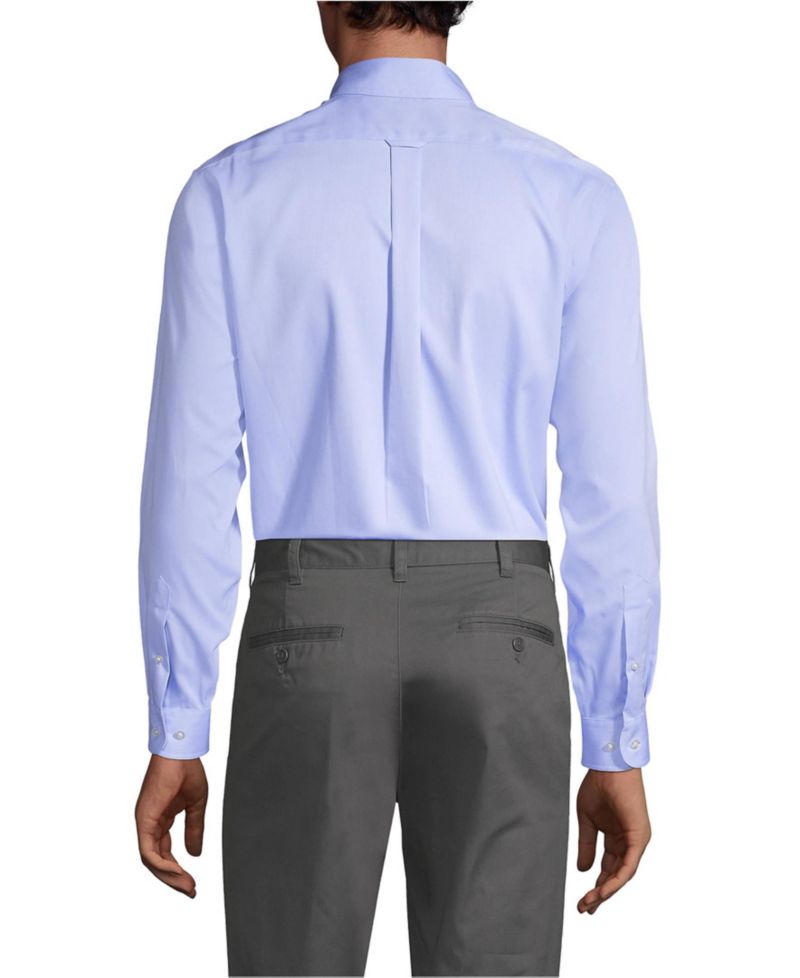 Men's Long Sleeve No Iron Pinpoint Dress Shirt