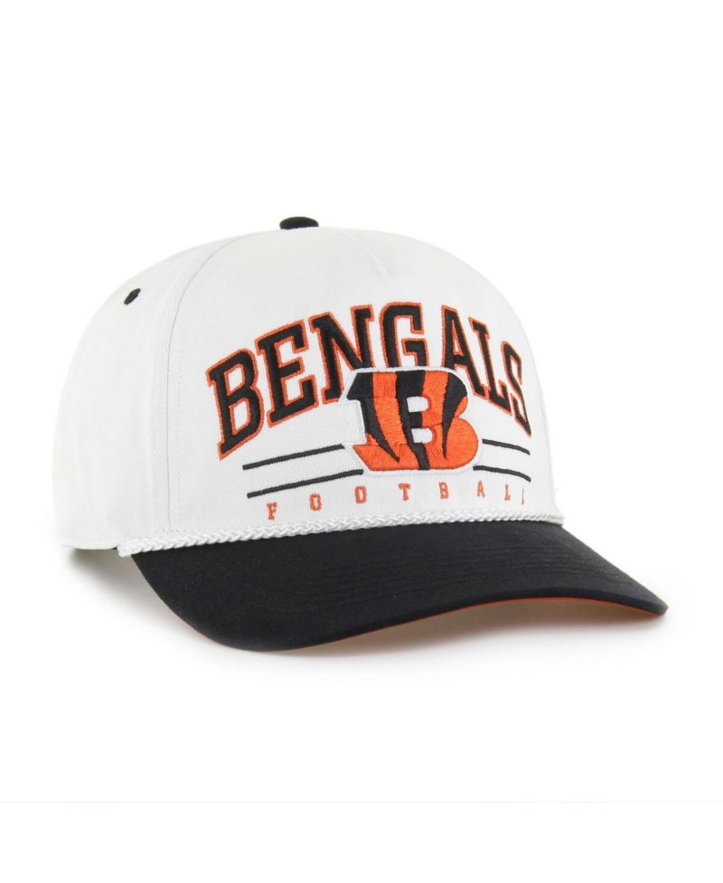 Men's White/Black Cincinnati Bengals Roscoe Two-Toned Hitch Adjustable Hat