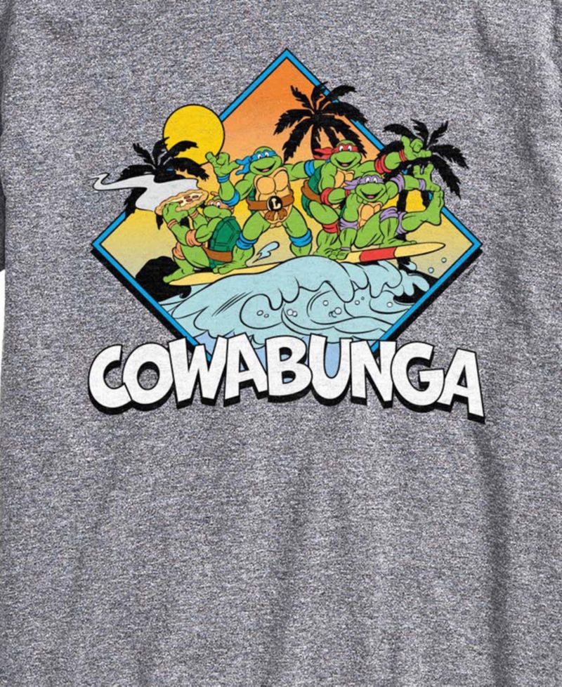 Men's Teenage Mutant Ninja Turtles Cowabunga Surf Graphic T-Shirt