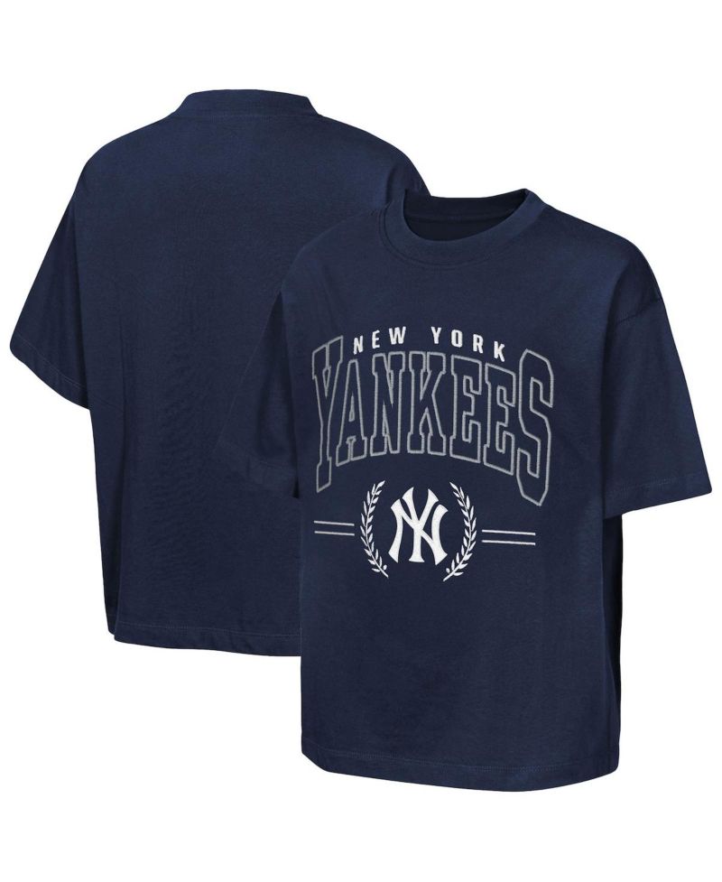 Big Boys and Girls Navy New York Yankees Premium World Class T-Shirt