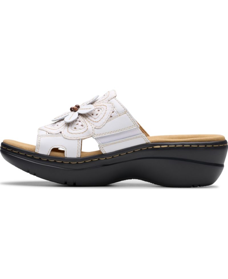 Merliah2 Belle Flower Leather Wedge Sandals