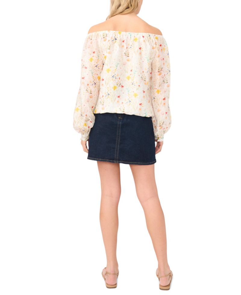 Women's Off-The-Shoulder Long-Sleeve Blouse