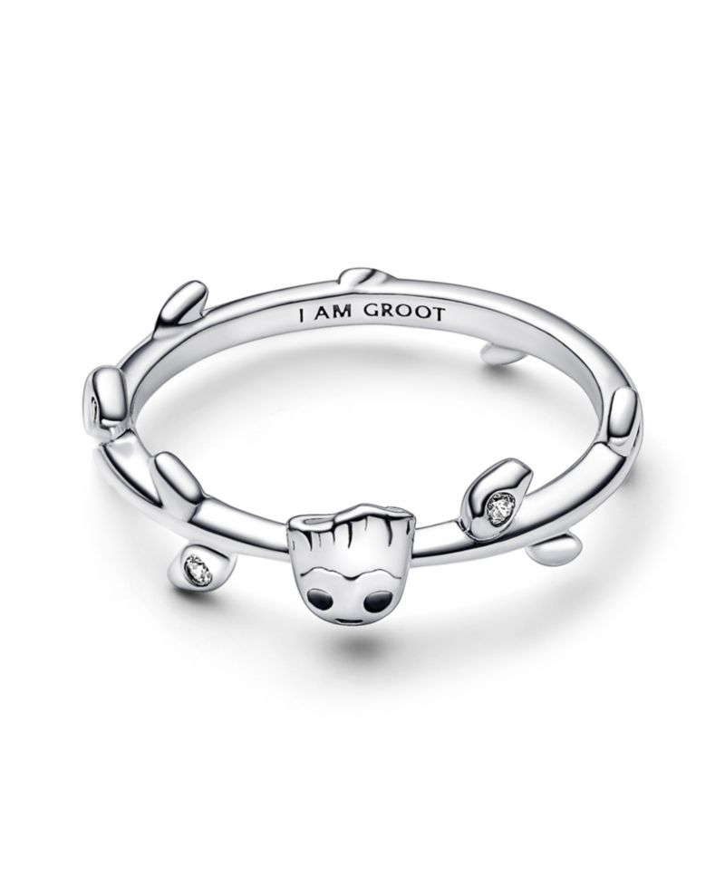 Sterling Silver Marvel Guardians of the Galaxy Groot Leaf Ring