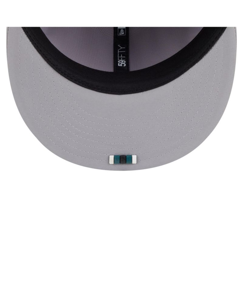 Men's Gray Philadelphia Eagles 2025 Sideline 59FIFTY Fitted Hat