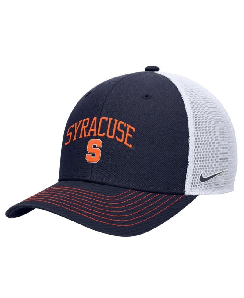 Men's Navy Syracuse Orange Rise Adjustable Trucker Hat