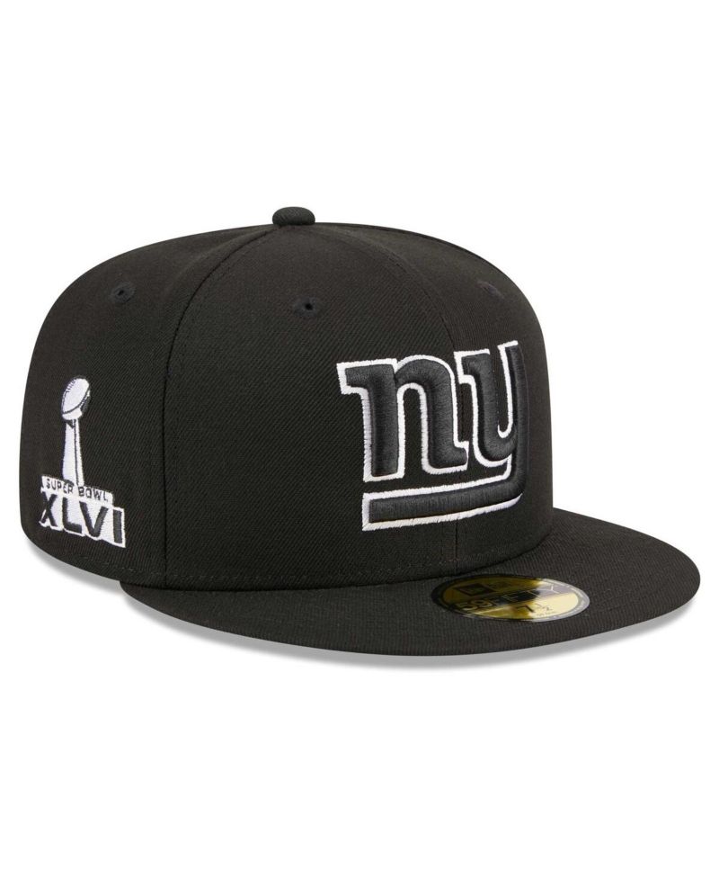 Men's Black New York Giants Main Patch 59FIFTY Fitted Hat