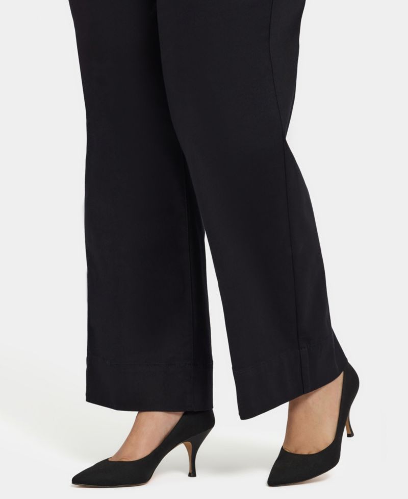 Plus Size Teresa Wide-Leg Ankle Hem Jeans